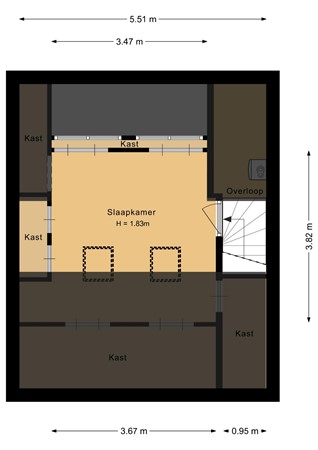 Floorplan - Prinses Margrietstraat 8, 3751 CP Bunschoten-Spakenburg